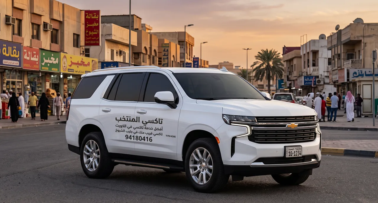 تاكسي قريب مني جليب الشيوخ خدمة سيارات فارهة وسريعة من تاكسي المنتخب
