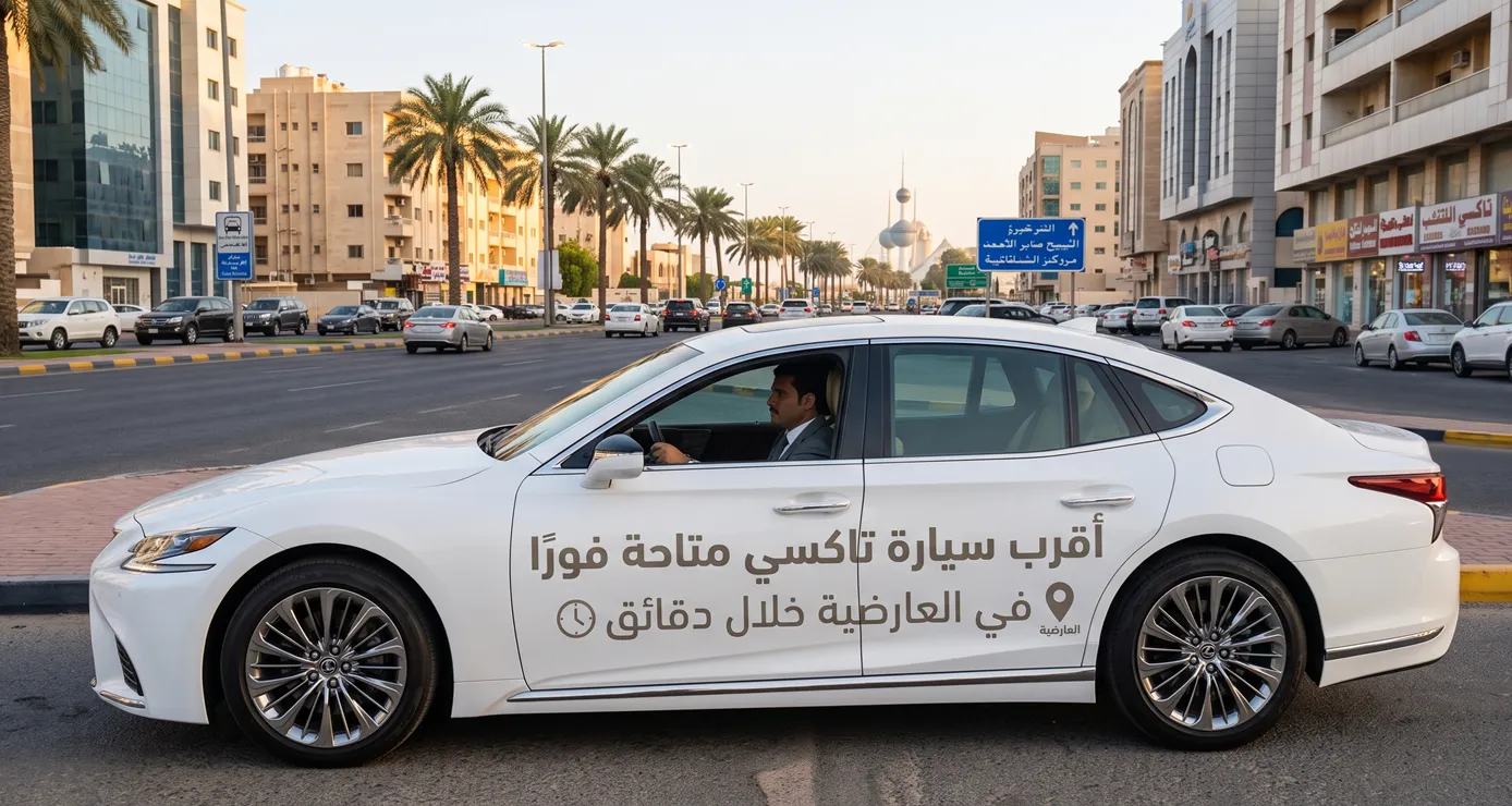 تاكسي قريب مني العارضية أحدث سيارات توصيل للمطار والحدود
